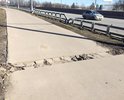 На пешеходном участке Пролетарского проспекта (в 10-20 метрах от въезда в Научный центр психического здоровья РАМН), после работ по установке рекламного щита, был нарушен асфальт на пешеходной дорожке, который после прокладки кабеля не восстановили.