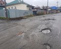 В районе дома 53. Водосток с соседней улицы каждый год размывает асфальтное покрытие .