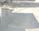 Дорогу разбили при строительстве многоэтажных гаражей в ГСК "Кольцевой" и уже много лет не проводили ремонт дорожного покрытия, даже ямочный.