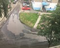 На этом участке дороги постоянно накапливается вода, очень разбитый и давно не ремонтируемый участок