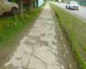 Тротуар по центральной улице  Б. Хмельницкого района Богданка  на участке от 30 дороги до улицы Ю. Фучика износ 100%