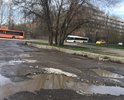 Огромные ямы на обеих полосах