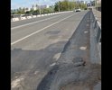 Огромная ямы на мосту авторынка Казани